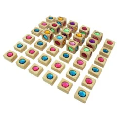 Precious Building Blocks In Box - Set Of 36 -Little Dutch Store Regenbogenland Precious Building Blocks Set of 36 in Box by Regenbogenland Wooden Blocks 5