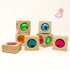 Precious Building Blocks In Box - Set Of 36 -Little Dutch Store Regenbogenland Precious Building Blocks Set of 36 in Box by Regenbogenland Wooden Blocks 8