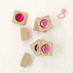 Precious Building Blocks In Box - Set Of 36 -Little Dutch Store Regenbogenland Precious Building Blocks Set of 36 in Box by Regenbogenland Wooden Blocks 9