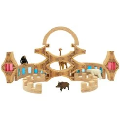 Viaduct Building Blocks In Box - Set Of 12 -Little Dutch Store Regenbogenland Viaduct Building Blocks Set of 12 in Box by Regenbogenland Wooden Blocks 6