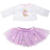 Doll's Clothes Skirt And Long-Sleeved Shirt 2 Doll's Clothes Skirt And Long-Sleeved Shirt -Little Dutch Store Smallfoot Dolls Clothes Skirt Unicorn Shirt