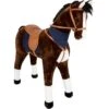 Horse XL With Sound - Brown -Little Dutch Store Smallfoot Horse XL with Sound Brown Pretend Professions Role Playing