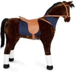 Horse XL With Sound - Brown 13 Horse XL With Sound - Brown -Little Dutch Store Smallfoot Horse XL with Sound Brown Pretend Professions Role Playing 6