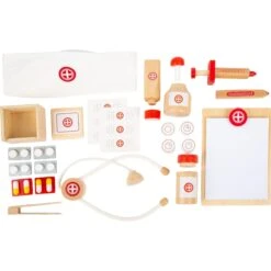 Doctor's Kit Natural Wood 9 Doctor's Kit Natural Wood -Little Dutch Store Smallfoot Natural Wooden Doctors Kit 3