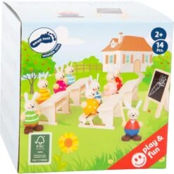 Rabbit's School Play Set 7 Rabbit's School Play Set -Little Dutch Store Smallfoot Rabbits School Play Set 2