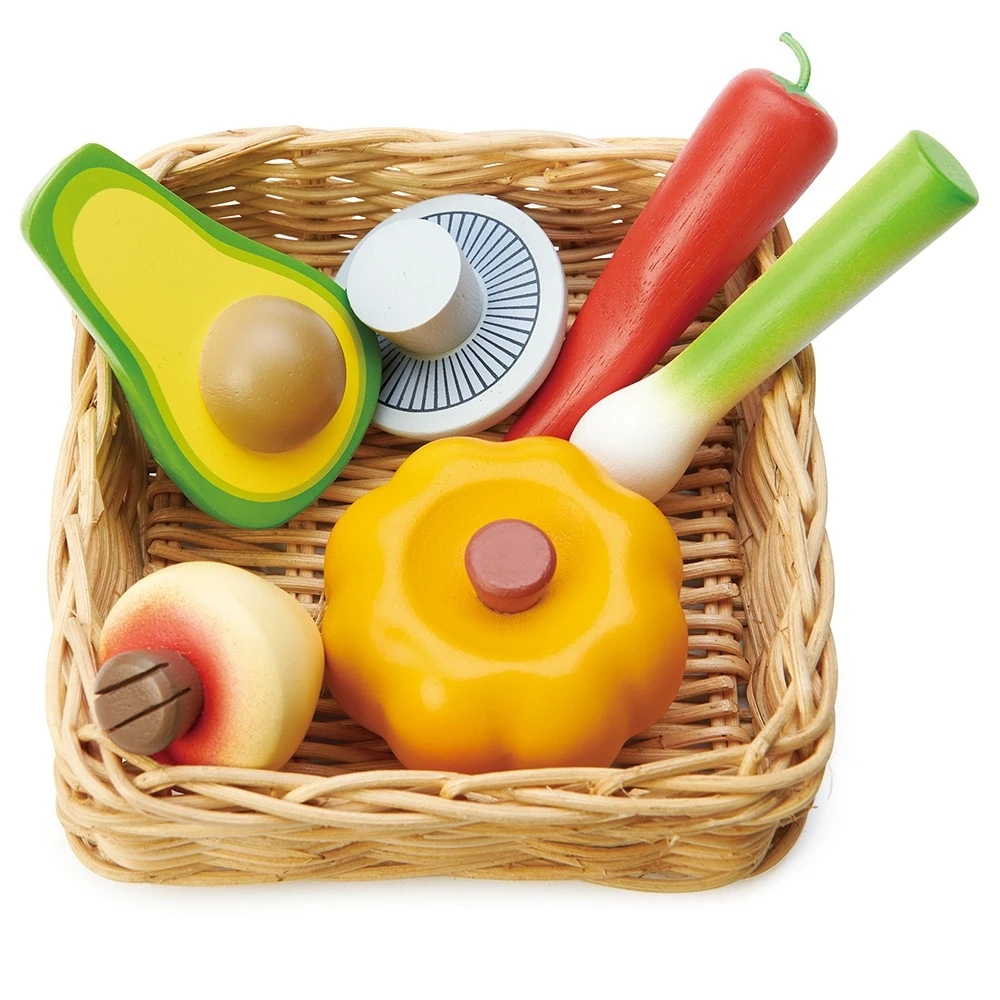 Play Food Veggie Basket 4 Play Food Veggie Basket - Image 2