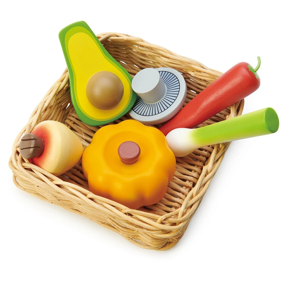 Play Food Veggie Basket 3 Play Food Veggie Basket