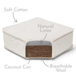 Natural Junior Mattress - 90X190cm -Little Dutch Store The Little Green Sheep Natural Junior Mattress 90X190cm 11