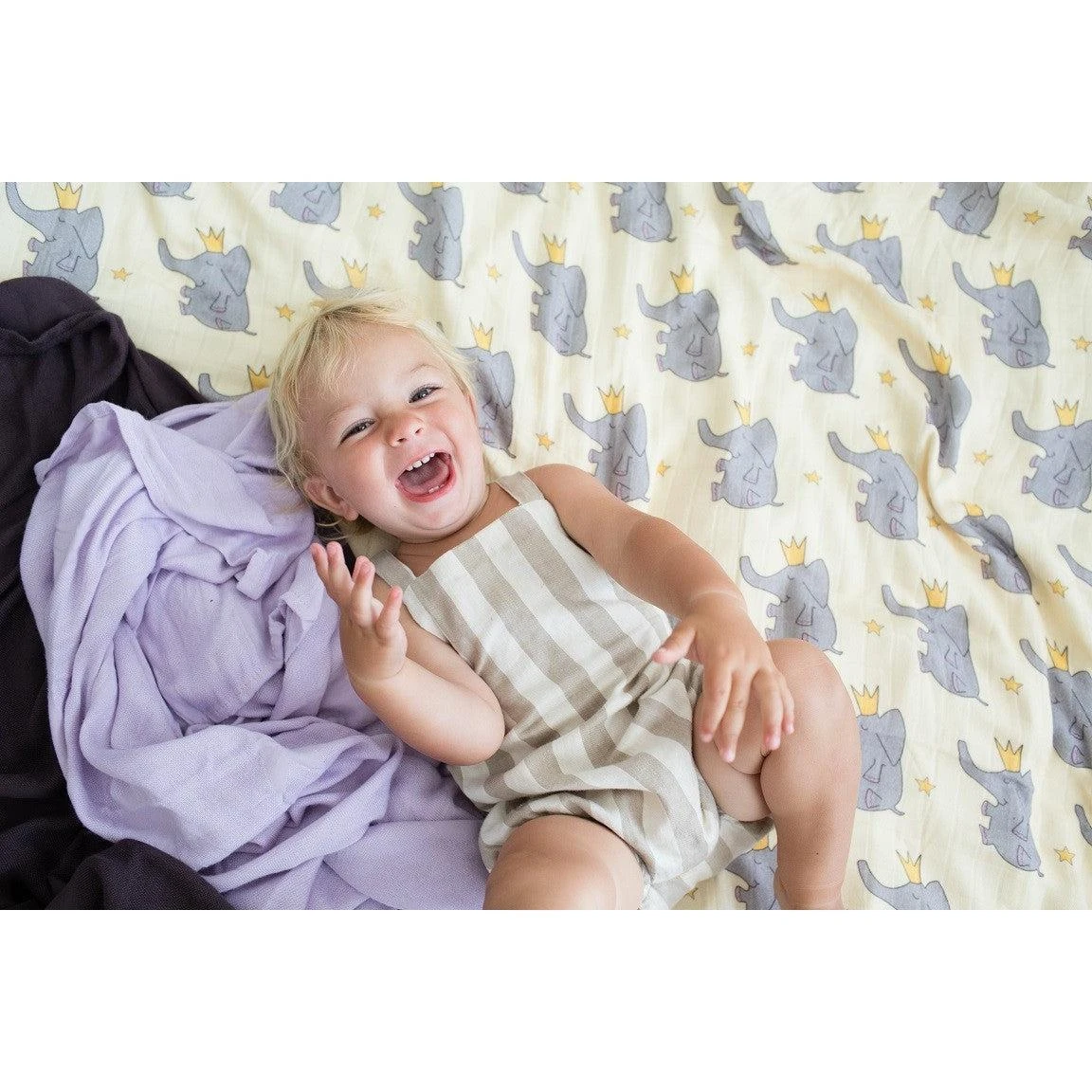 Elephant Prince - Tula Baby Blanket Set 8 Elephant Prince - Tula Baby Blanket Set - Image 6