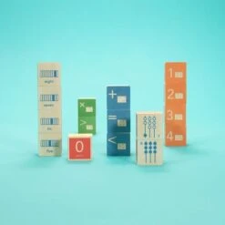 Uncle Goose Wooden Blocks - Braille Math Blocks