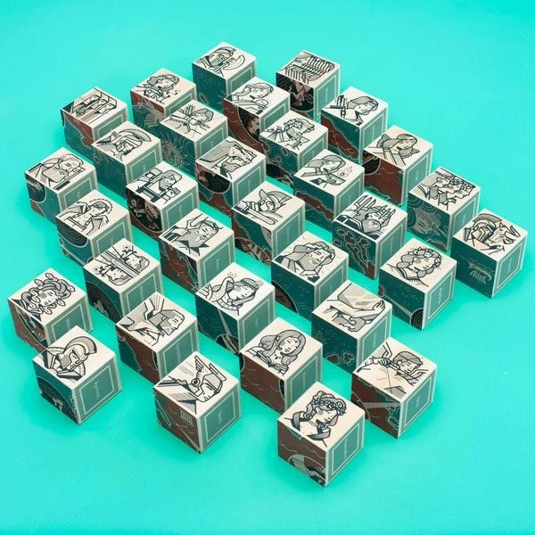 Uncle Goose Wooden Blocks - Greek Mythology Blocks 4 Uncle Goose Wooden Blocks - Greek Mythology Blocks - Image 2