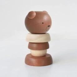Wooden Stacker - Bear -Little Dutch Store Wee Gallery Wooden Stacker Bear Stacking Toys 8