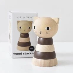 Wooden Stacker - Cat -Little Dutch Store Wee Gallery Wooden Stacker Cat Stacking Toys 5