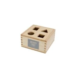 Stacking Montessori Toy Shape Sorter Box - Natural -Little Dutch Store Wooden Story Stacking Montessori Toy Shape Sorter Box Natural Sorting Stacking Toys 2