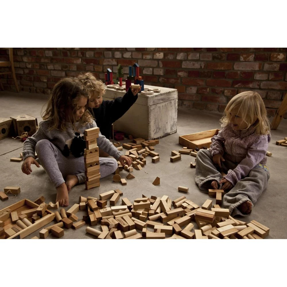 Wooden Blocks In Tray - 30 Pcs Natural 9 Wooden Blocks In Tray - 30 Pcs Natural - Image 7