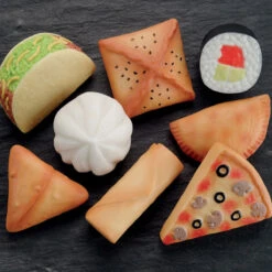 Sensory Play Stones: Foods Of The World