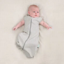 ErgoPouch - Cocoon Swaddle Bag - Grey Marle - 0.2 TOG -Little Dutch Store ergoPouch ErgoPouch Cocoon Swaddle Bag Grey Marle 0 2 TOG 3