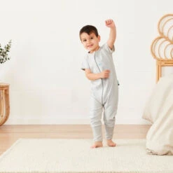 ErgoPouch - Sleep Onesie - Grey Marle - 1 TOG -Little Dutch Store ergoPouch ErgoPouch Sleep Onesie Grey Marle 1 TOG 3