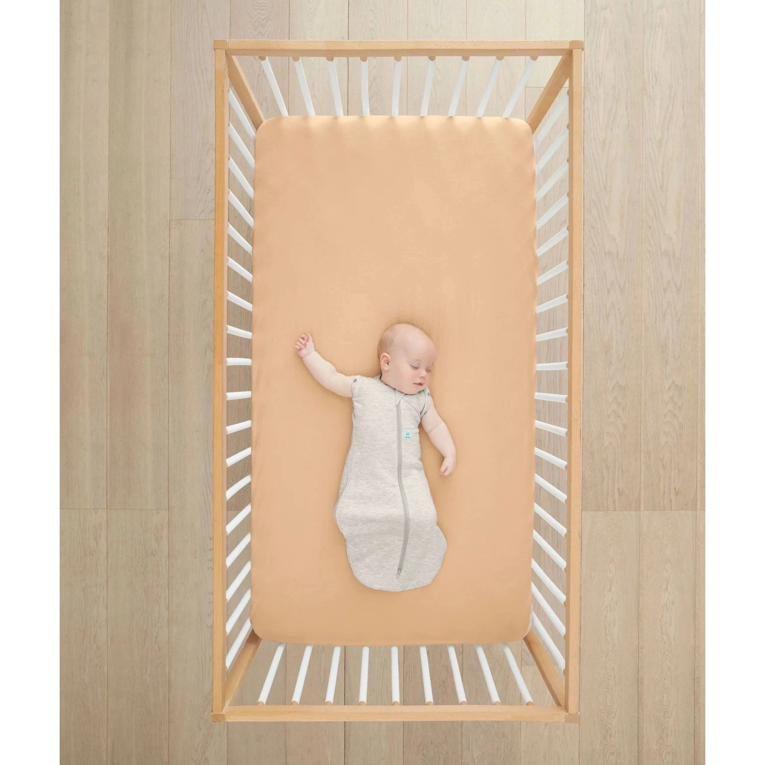 Organic Fitted Sheet - Cot - Wheat 5 Organic Fitted Sheet - Cot - Wheat - Image 3