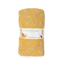 Moulin Roty Ochre Fitted Sheet For Baby Bed 70 X 140 Cm - Trois Petits Lapins